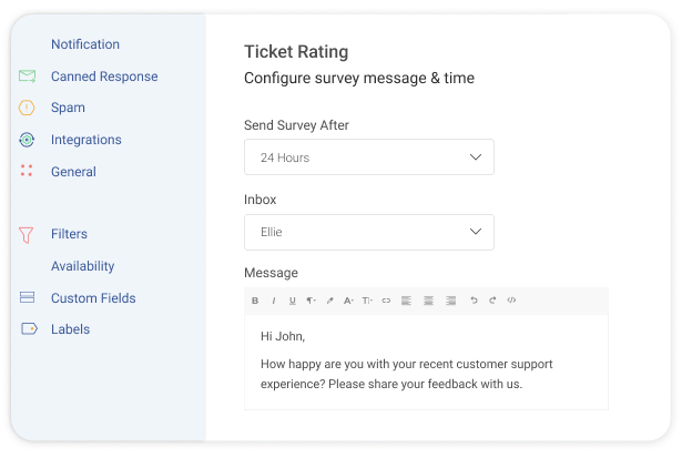 Customize When to Ask for Feedback