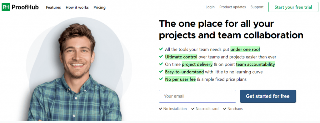 ProofHub is again one of the top tools for working remotely 